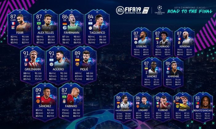 FIFA 19: Official player list Road To The Final ...
