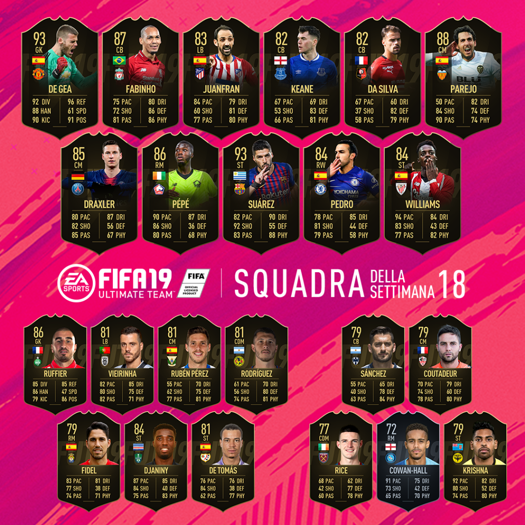 Wie Bekomme Ich Totw Spieler Fifa 19 FIFA 19: TOTW N ° 18 of the Ultimate Team mode announced