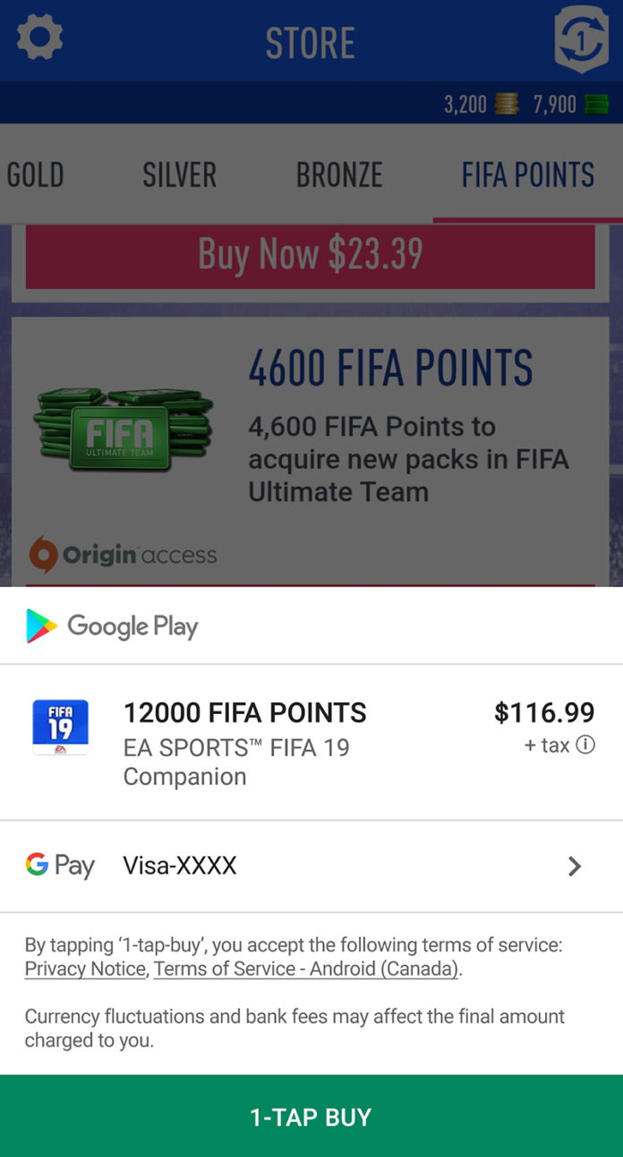 Buy Fifa Points In App