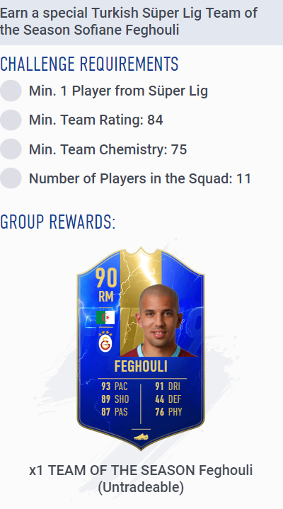 Fifa 19 Sofiane Feghouli Tots Sbc Announced Fifaultimateteam It Uk
