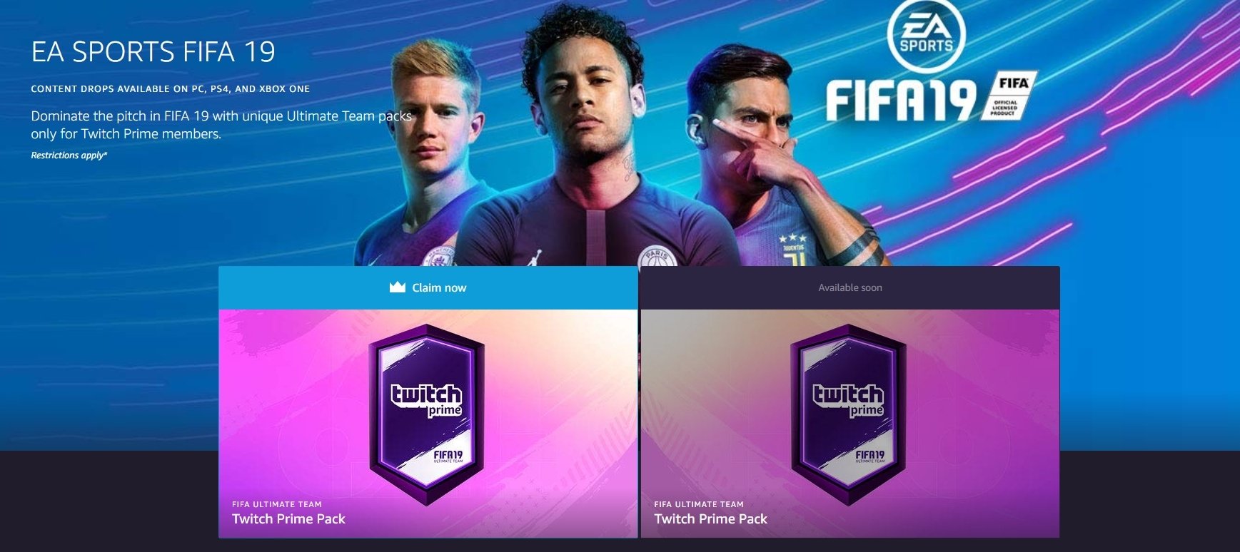 FIFA 19: Celebrate FUTTIES with Twitch Prime