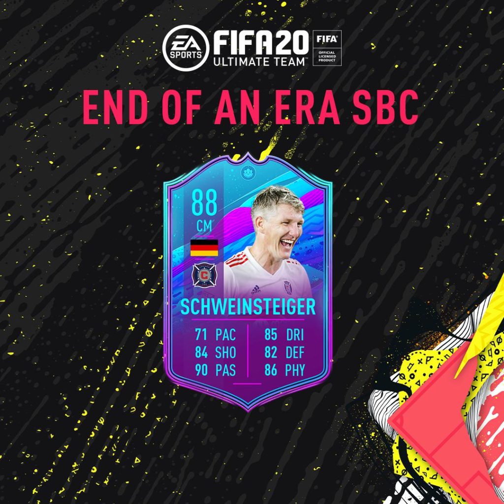 FIFA 20: Bastian Schweinsteiger SBC End of the Era Announced