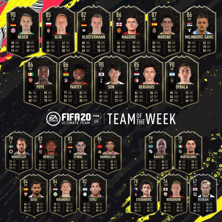 FIFA 20 TOTW 23 announced Son Neuer Klostermann FifaUltimateTeam.it UK FIFA 20 TOTW 23 announced Son Neuer Klostermann FifaUltimateTeam.it UK