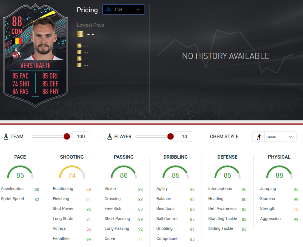 ver stats