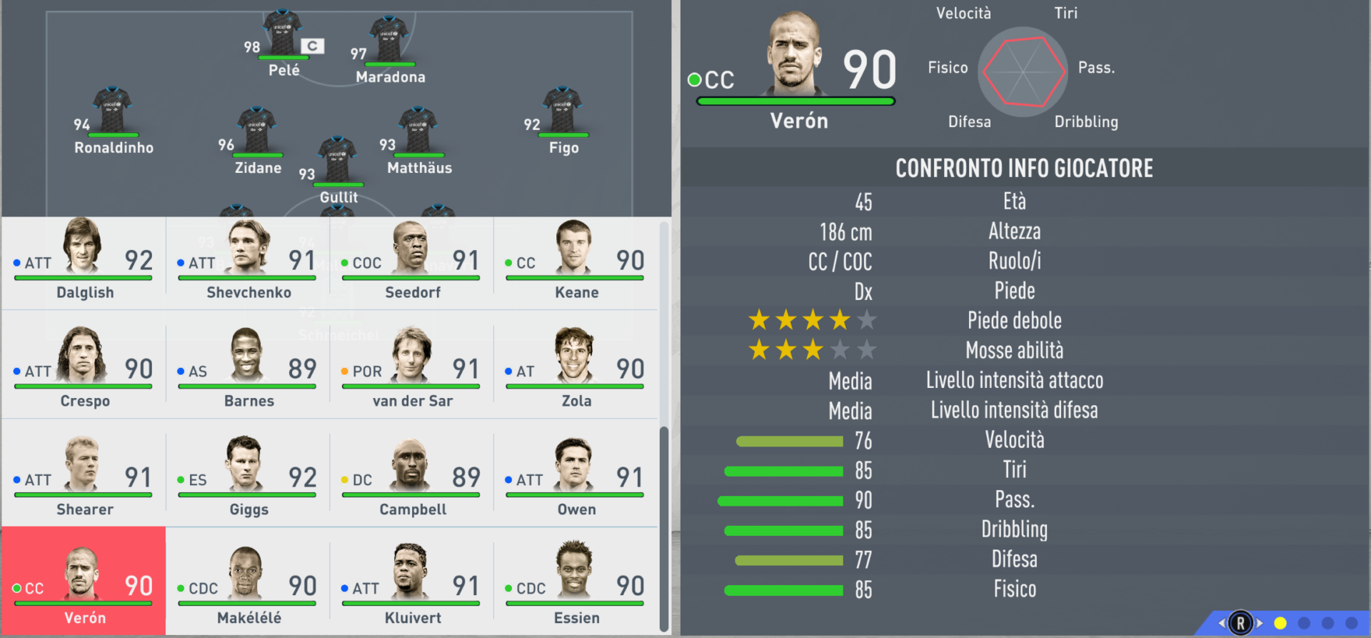 FIFA 20 Icon Team available in kickoff mode Soccer AID World XI FC