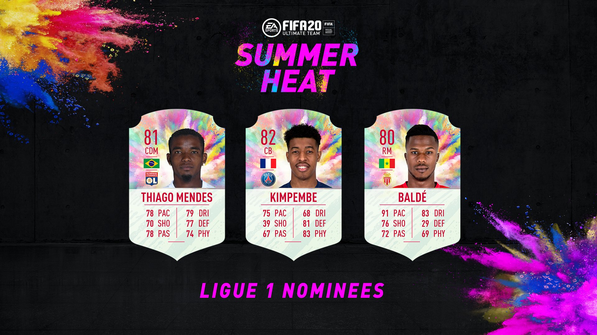 Fifa 20 Keita Balde Thiago Mendes Summer Heat Available In The Draft Fifaultimateteam It Uk [ 1080 x 1920 Pixel ]