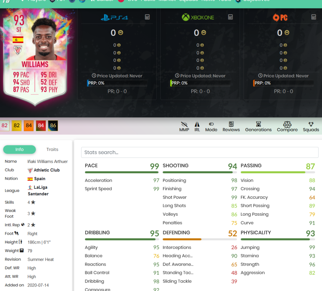 Fifa Inaki Williams Isco Summer Heat Available In The Draft Fifaultimateteam It Uk