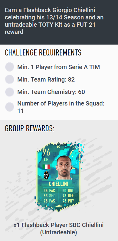 Chiellini Fifa 20 Stats