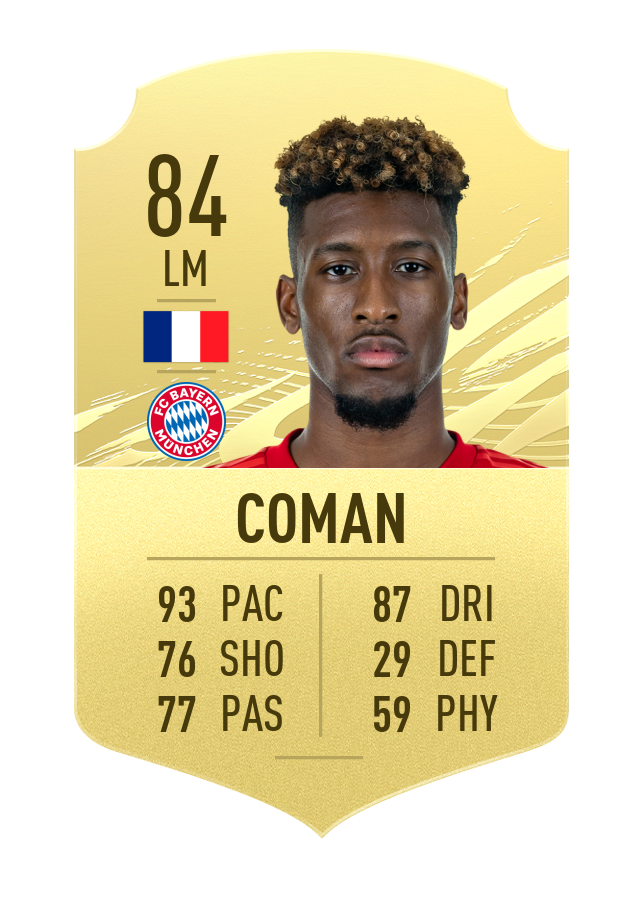 coman fifa 21 ratings bundesliga