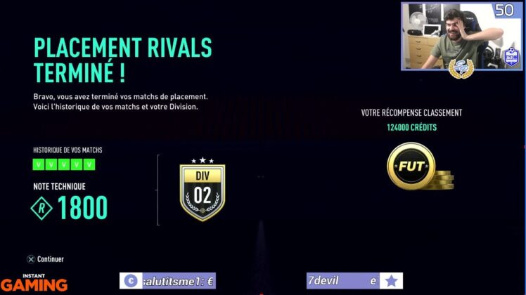 FIFA 21: 124k reward from Division Rivals placement matches