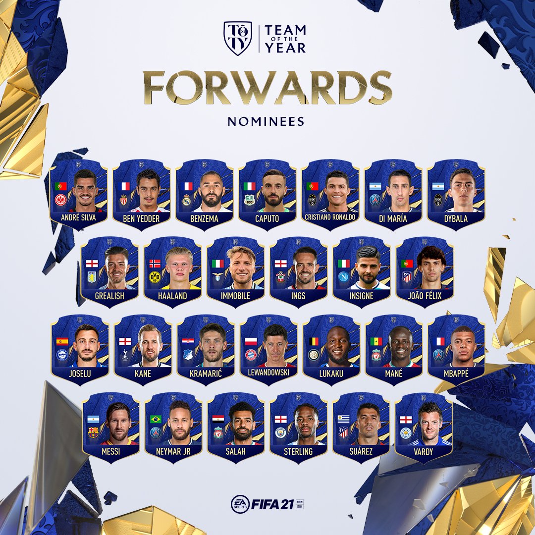 Fifa 21 Toty Nominees Vote For The Team Of The Year Fifaultimateteam It Uk