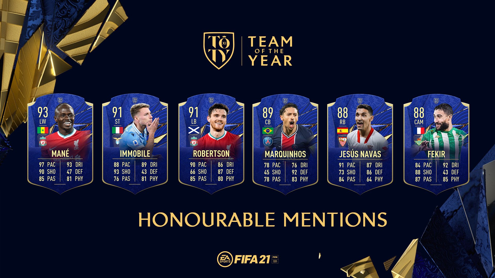 TOTY hounarable mentions