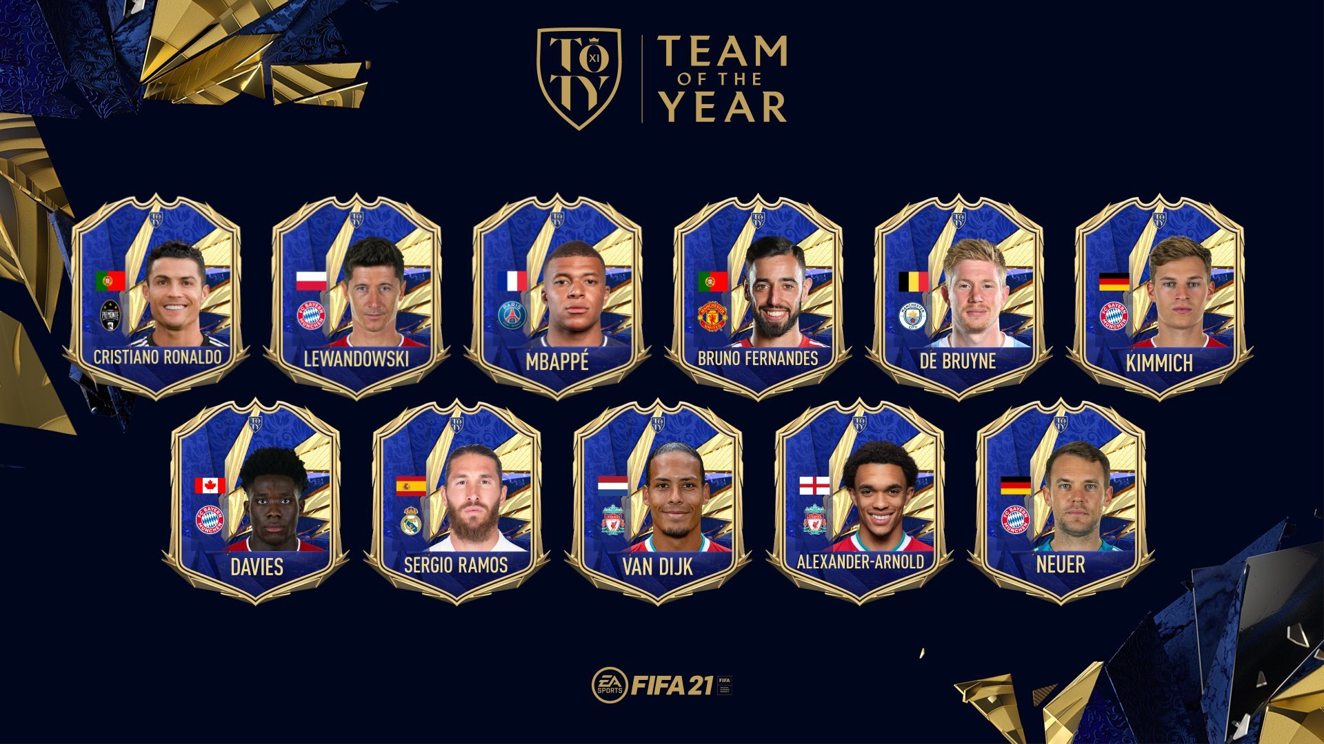 FIFA 21 TOTY Team Countdown Reveal Team Of The Year