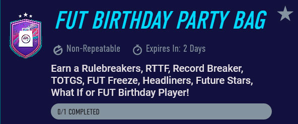 FUT Birthday party bag