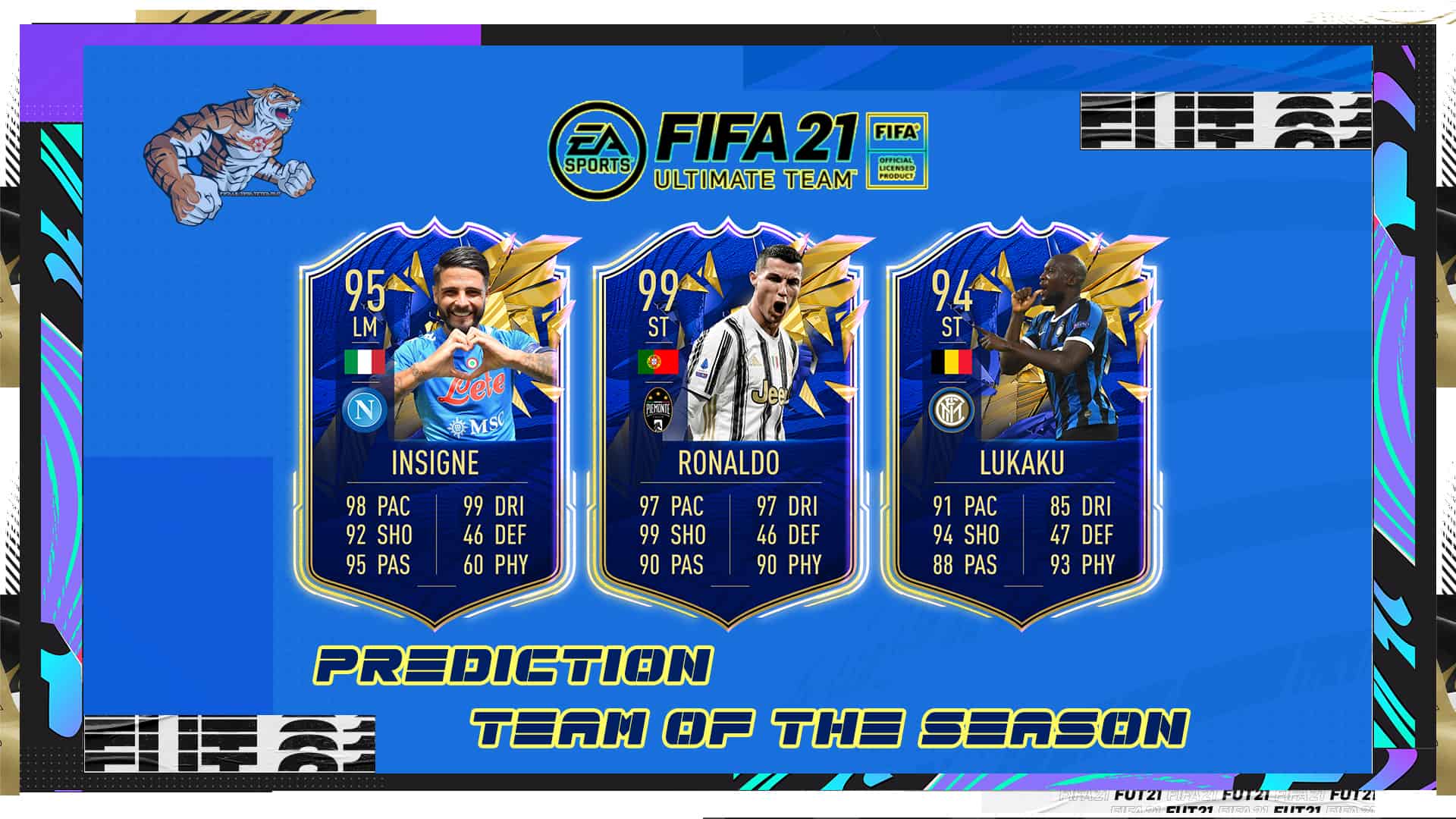 FIFA 21: Serie A TIM Predictions Team Of The Season Ft. Ronaldo Lukaku Insigne | - UK