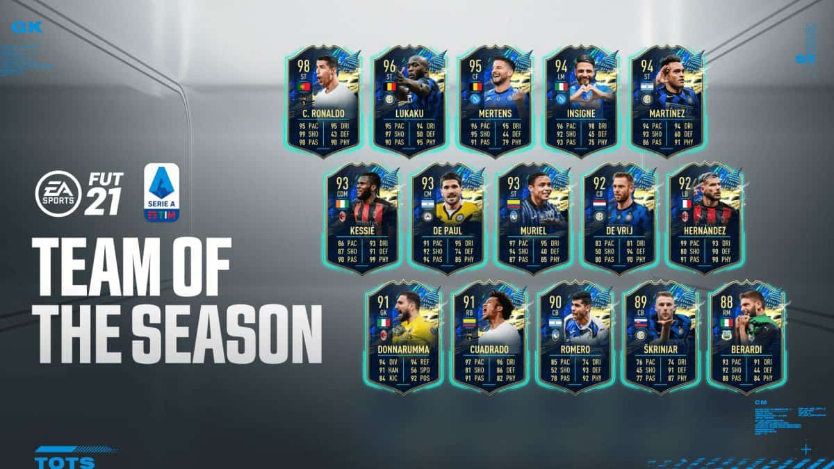 FIFA 21: Serie A TOTS – Team Of The Season Reveal May 21 Live Update | FifaUltimateTeam.it - UK