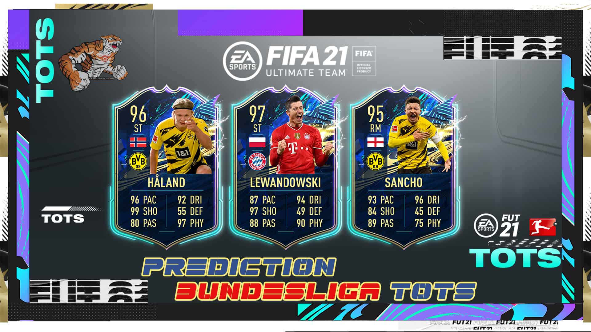 FIFA 21: TOTS Bundesliga Predictions - Team Of The Season Ft. Lewandowski Haaland Wamangituka ...