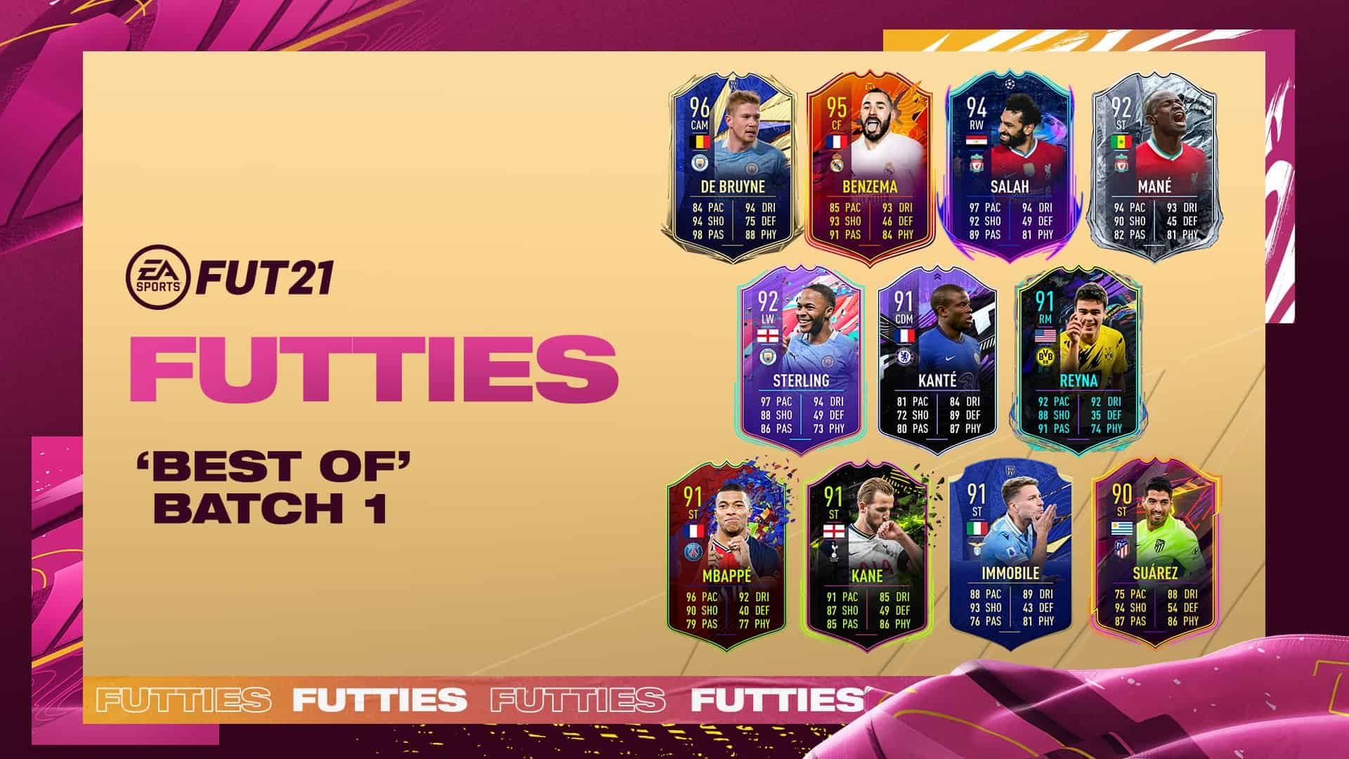 FIFA 21 FUTTIES Best of Batch 1 available in game TOTY