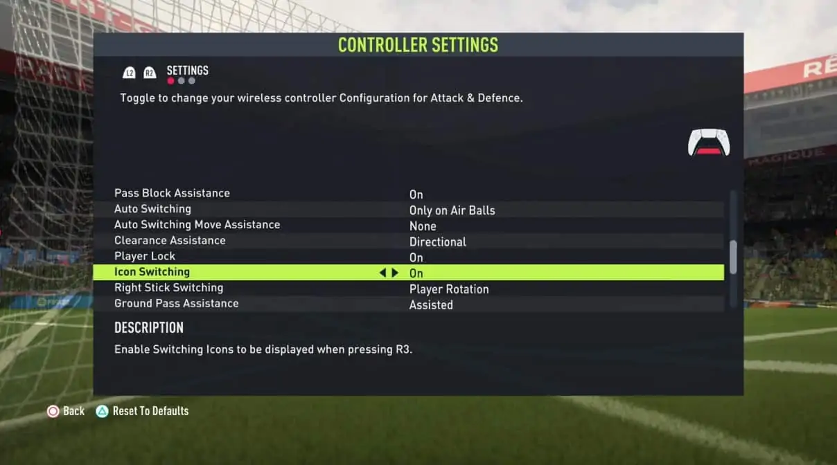 icon switching
