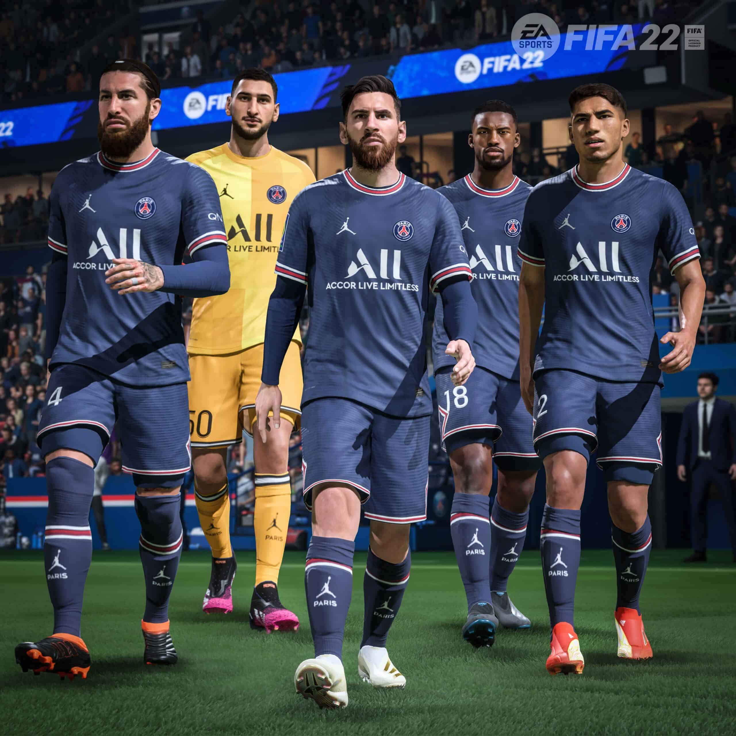 FIFA 22 EA Sports celebrates the transfer of Messi to PSG