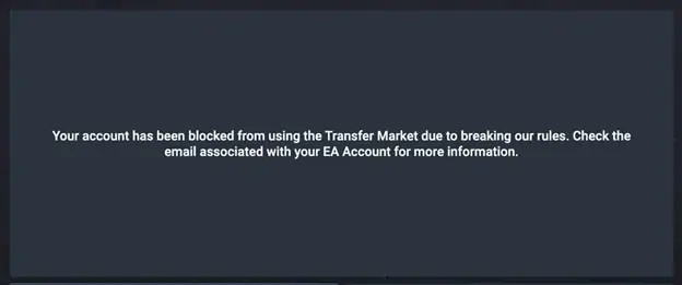 earn fut transfer market access fully blocked