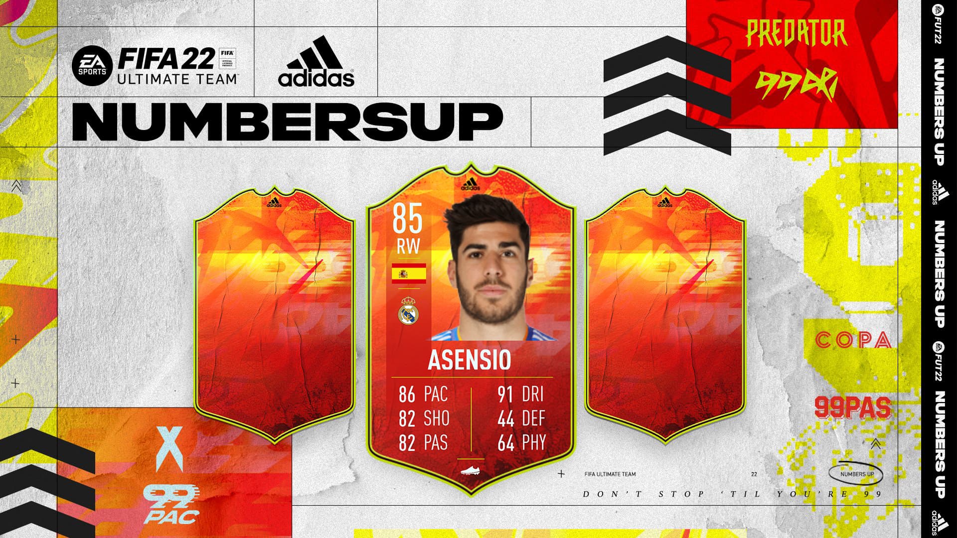 FIFA 22 SBC Marco Asensio Adidas NumbersUp – Cheapest Solutions and Review  | FifaUltimateTeam.it - UK
