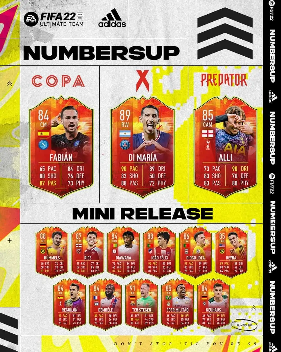 mini release numbersup fifa 22