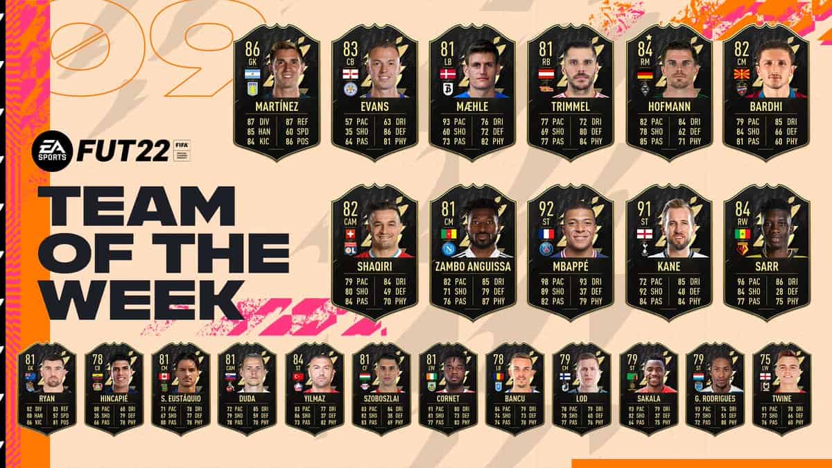 FIFA 22: TOTW 9 Reveal and Leaks – Team Of The Week Leaked | FifaUltimateTeam.it - UK