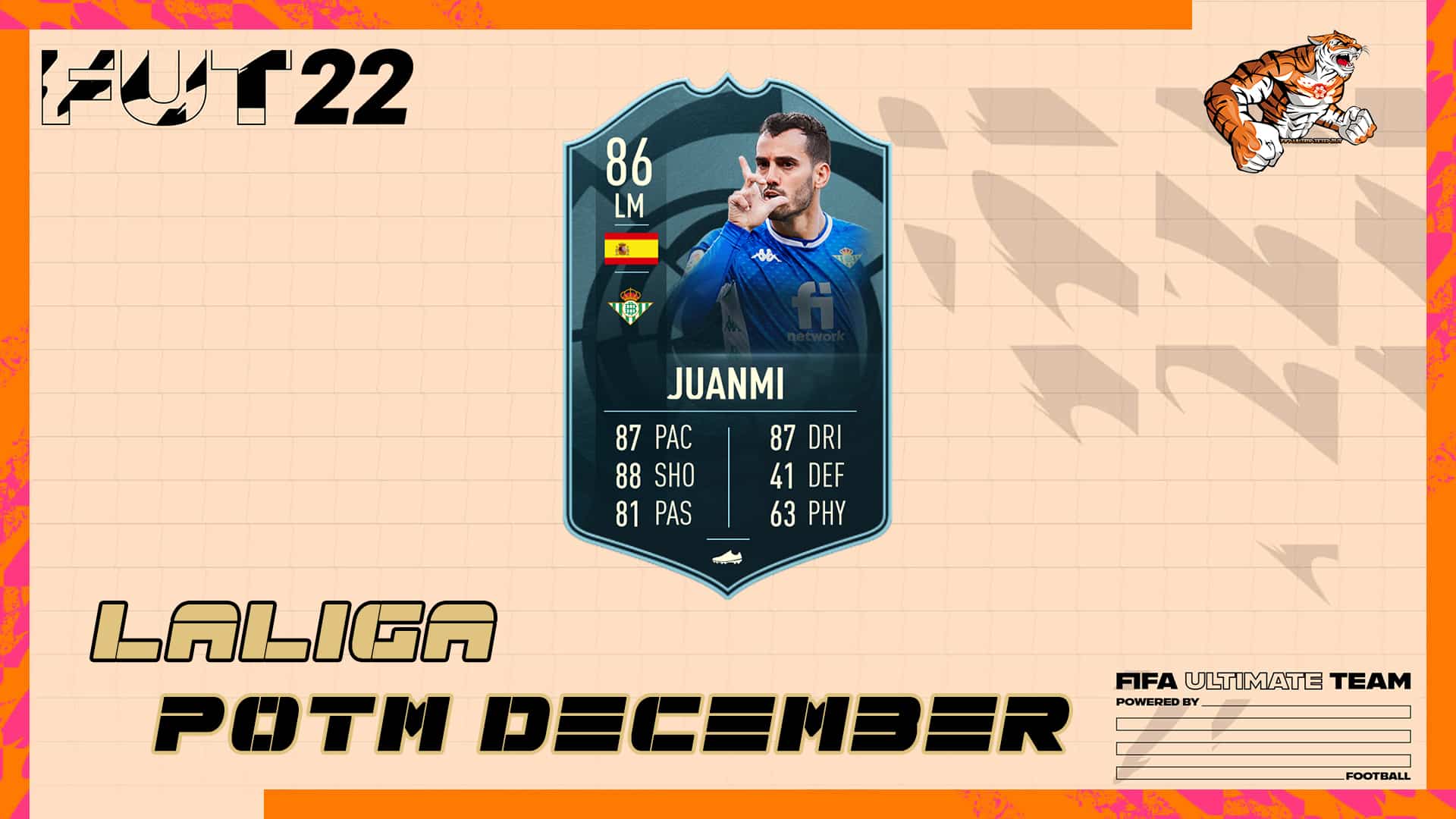 FIFA 22 SBC Juanmi POTM La Liga December Cheapest Solutions and