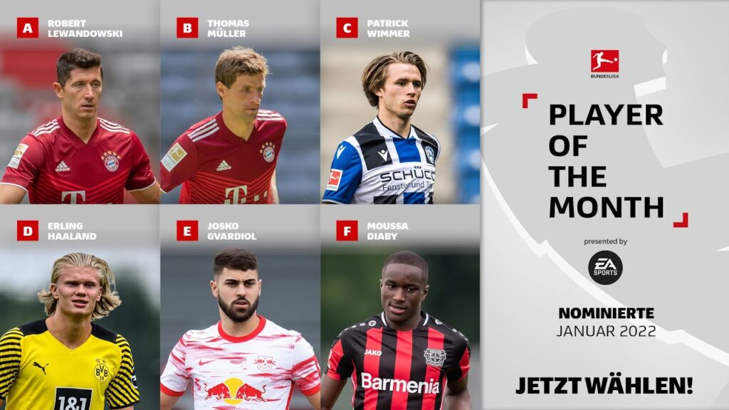 FIFA 22 POTM January Bundesliga Nominees Player Of The Month