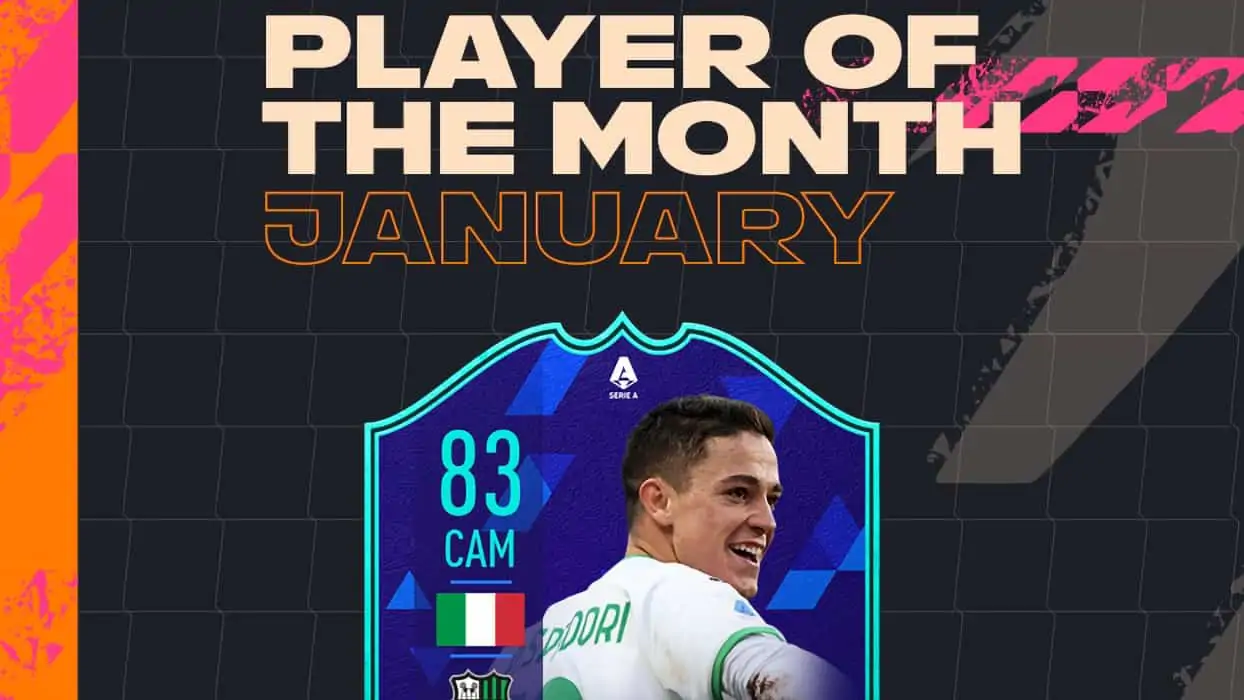 cover raspadori potm gennaio fifa 22
