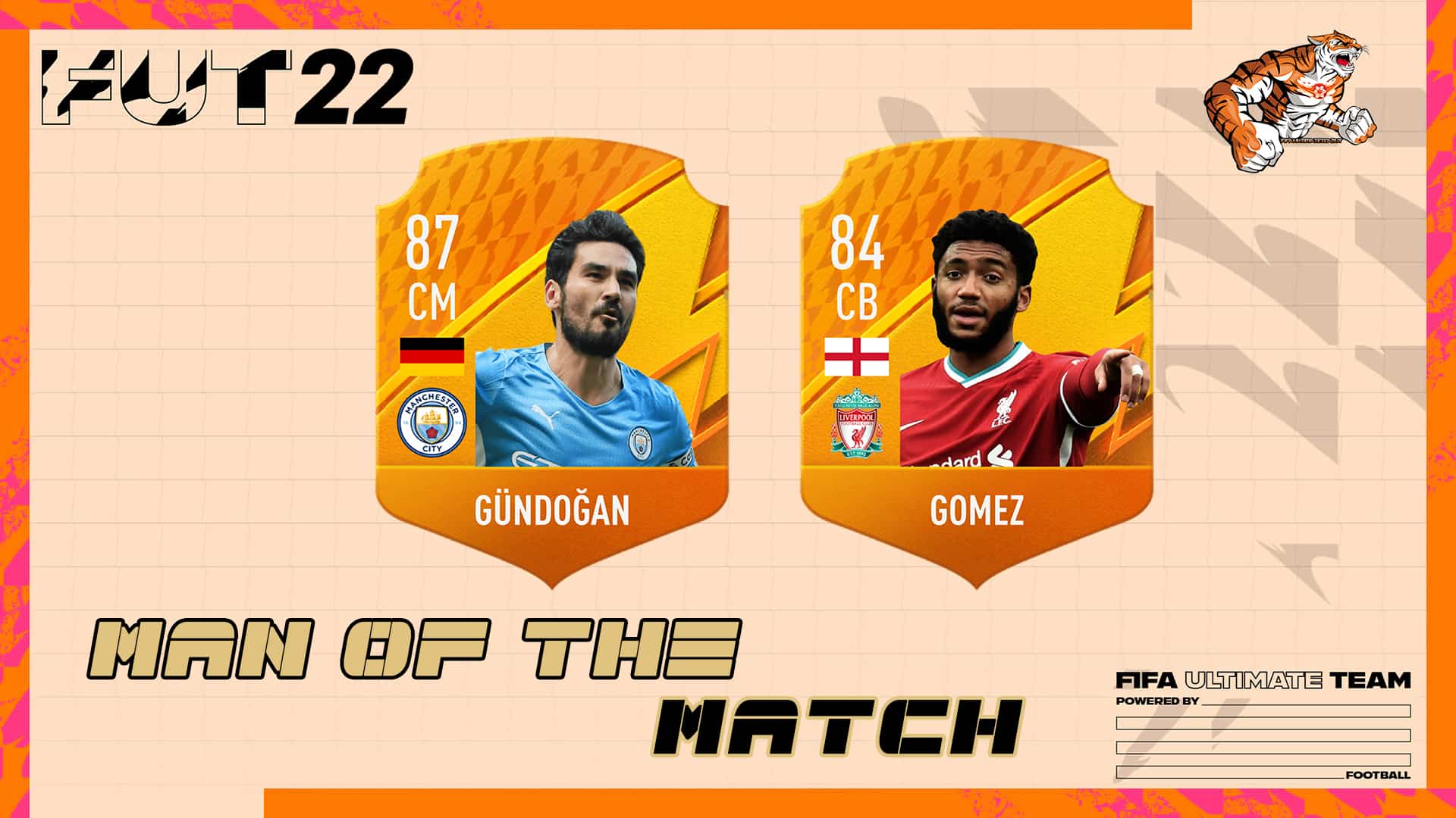 FIFA 22 MOTM Gundogan, Gomez and Thelin Full List March 26 Man of The