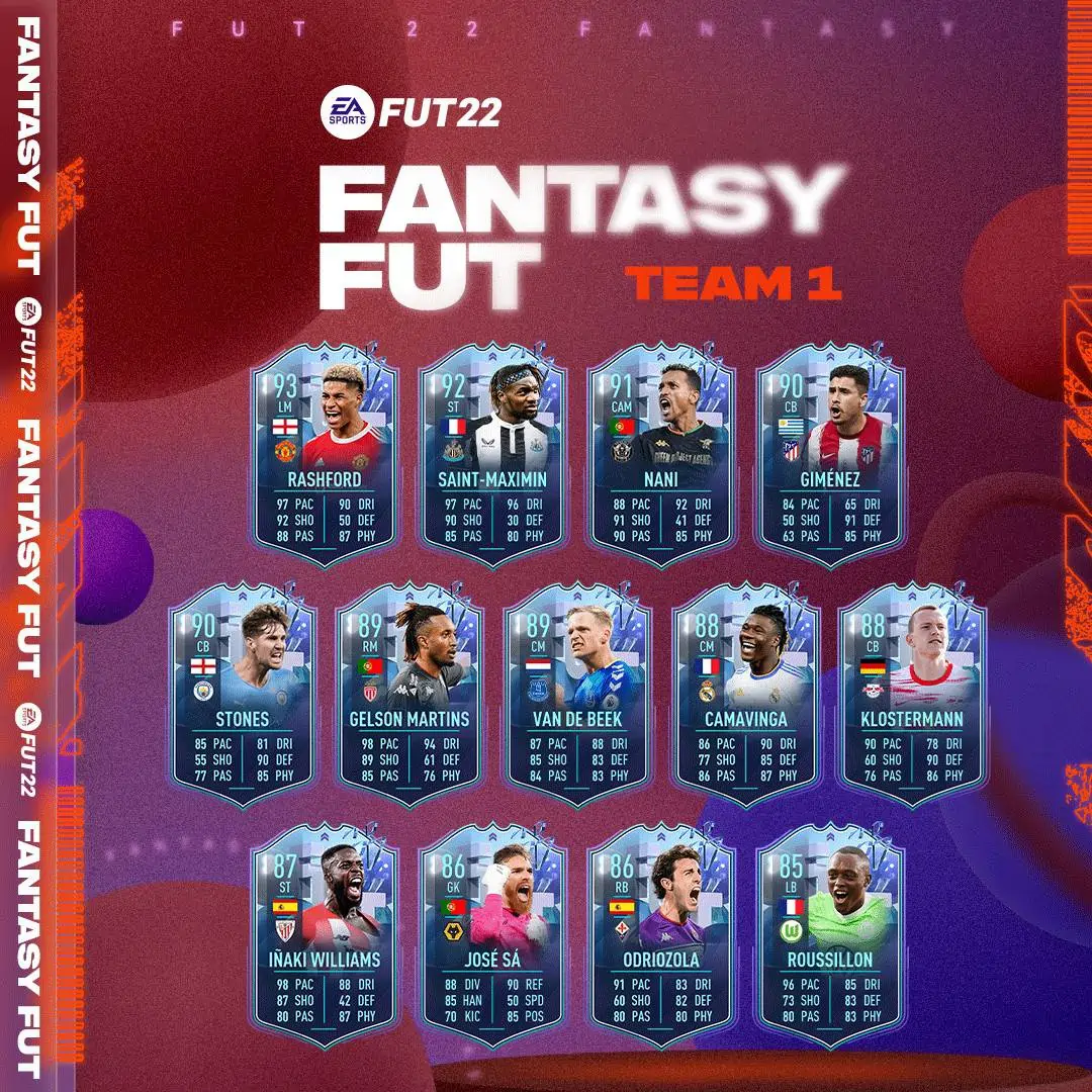 Team 1 fantasy
