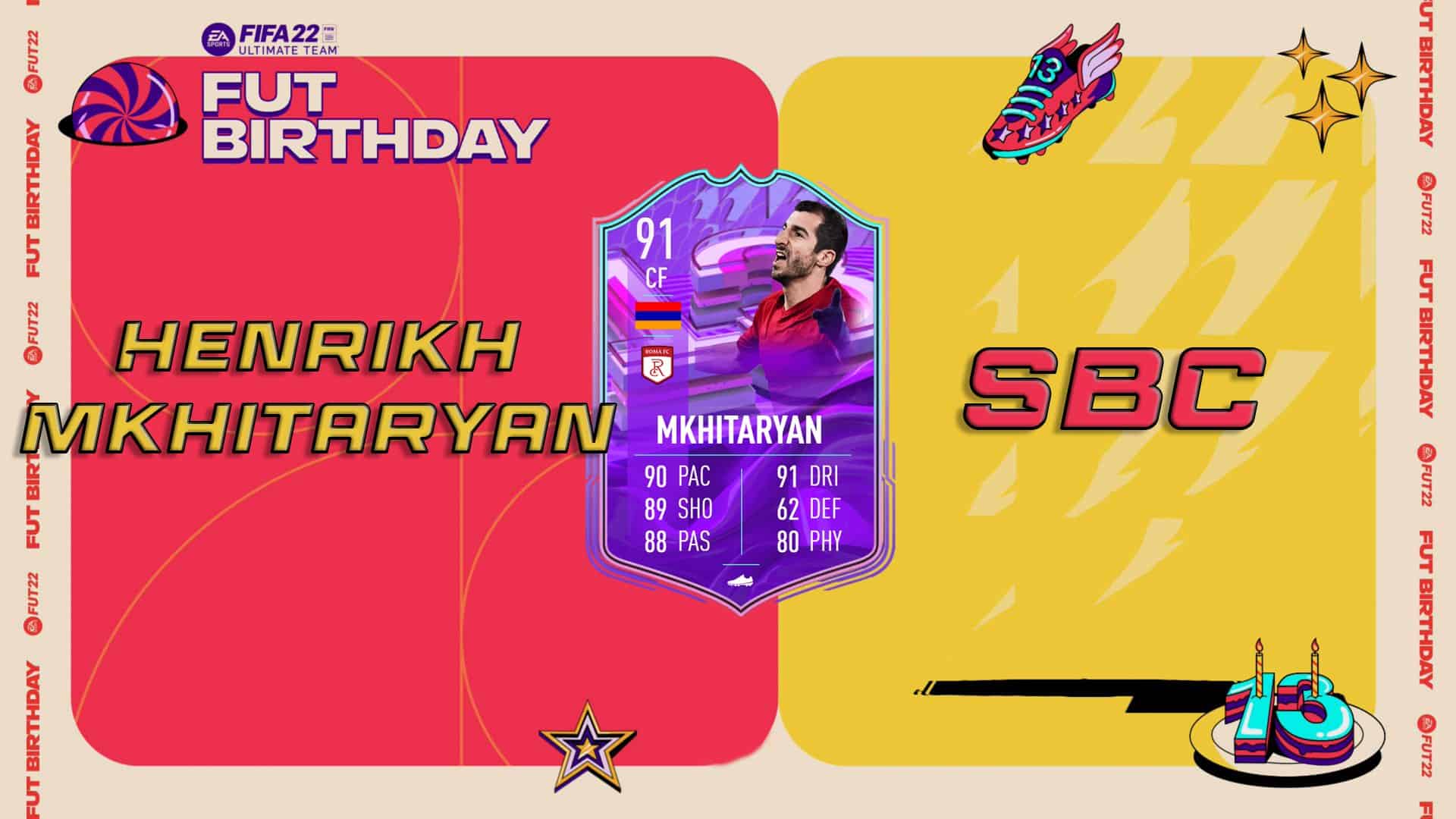 FIFA 22: Henrikh Mkhitaryan FUT Birthday disponível em DME, Planeta FUT