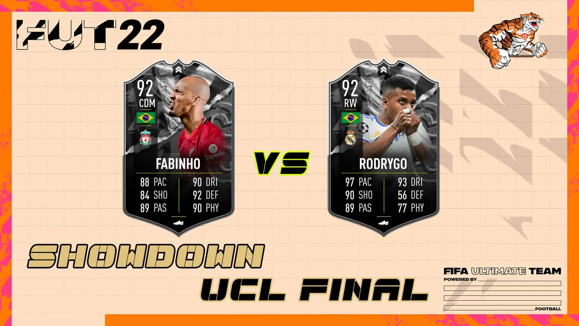cover fabinho vs rodrygo showdown ucl fianl fifa 22
