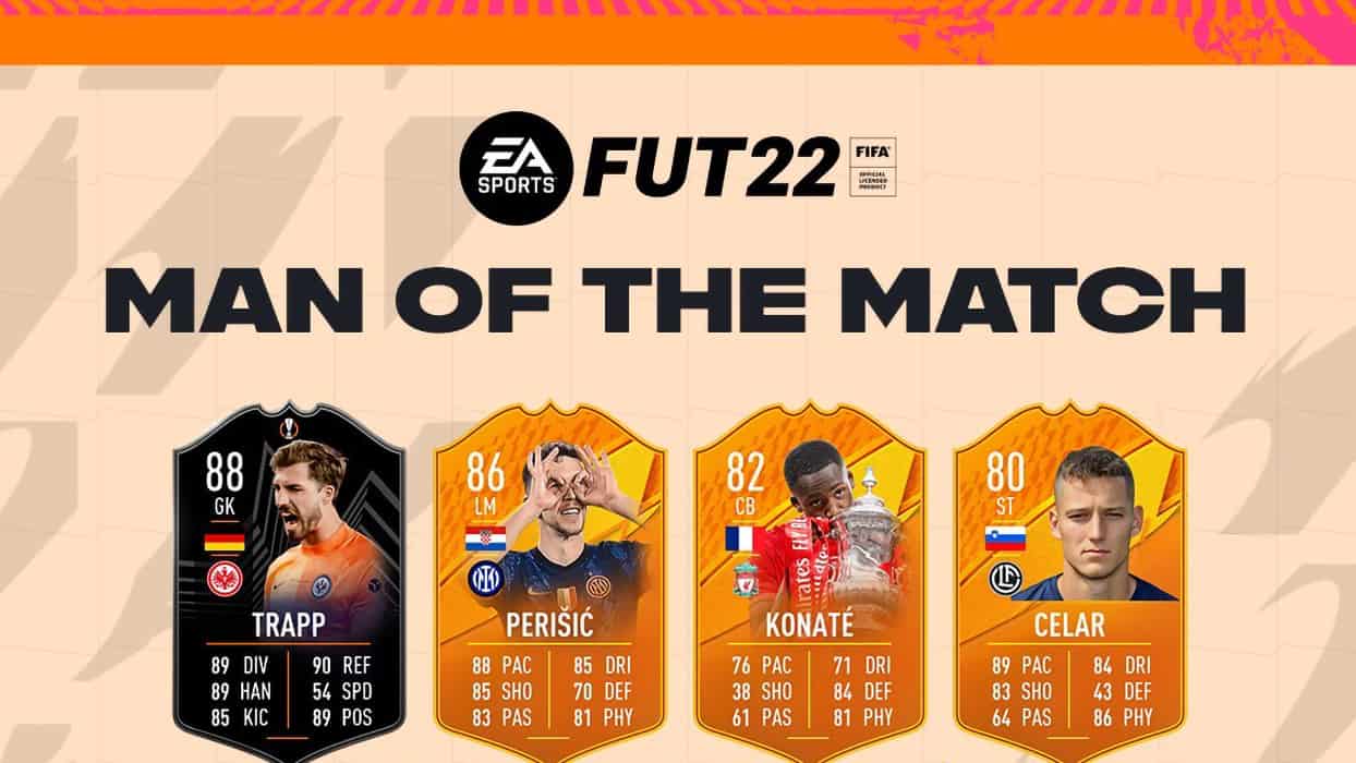 FIFA 22 MOTM Trapp, Perisic and Konate. Full List May 21 Man of The