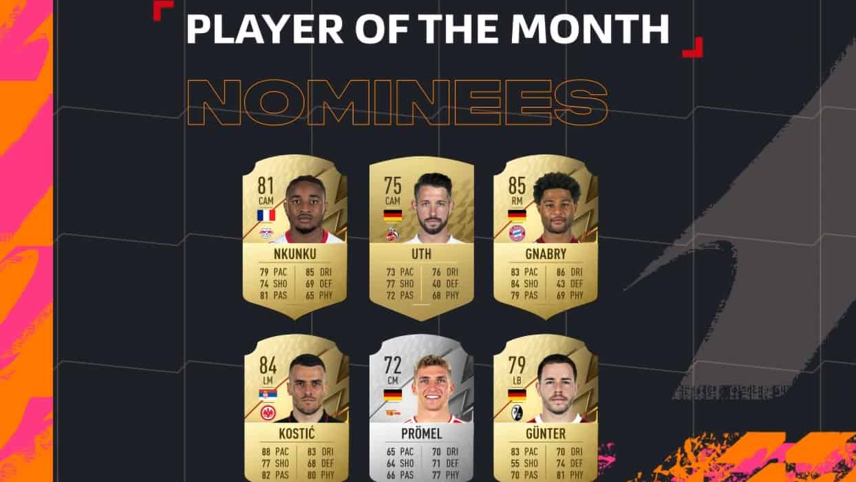 FIFA 22 POTM April Bundesliga Nominees Player Of The Month