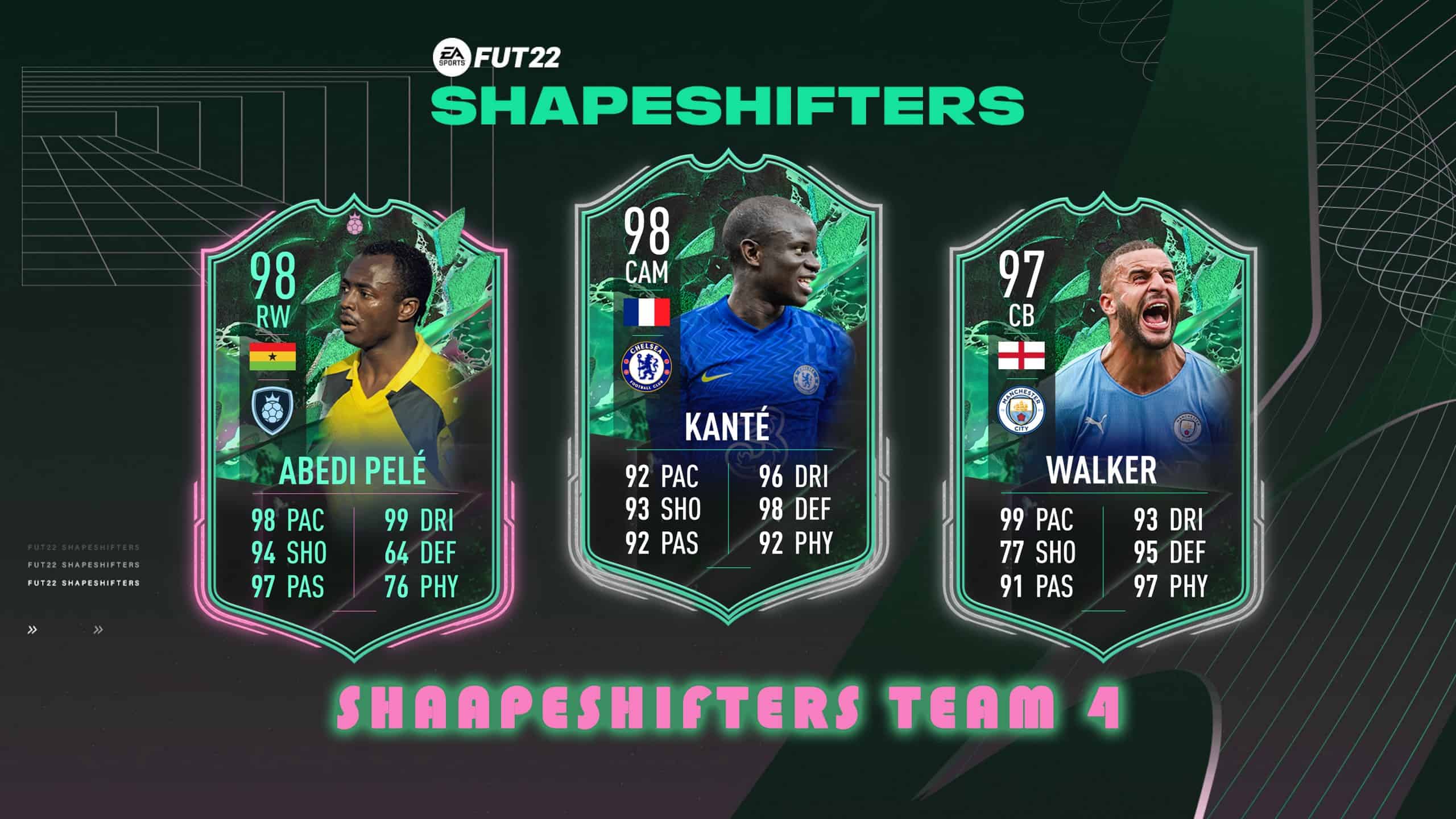 FIFA 22: Shapeshifters Time 4 é anunciado com os jogadores Abedi Pelé,  Córdoba e Kanté