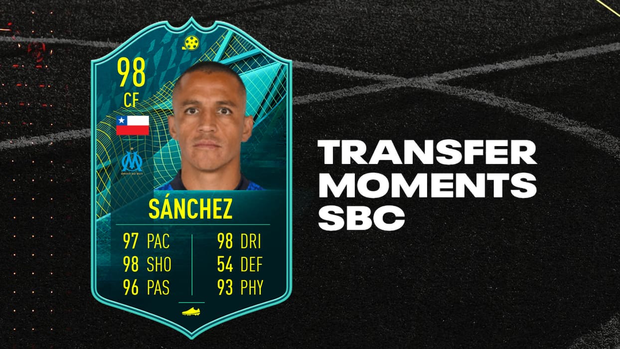 FIFA 22 SBC Alexis Sanchez Moments Transfer Pre Season Cheapest