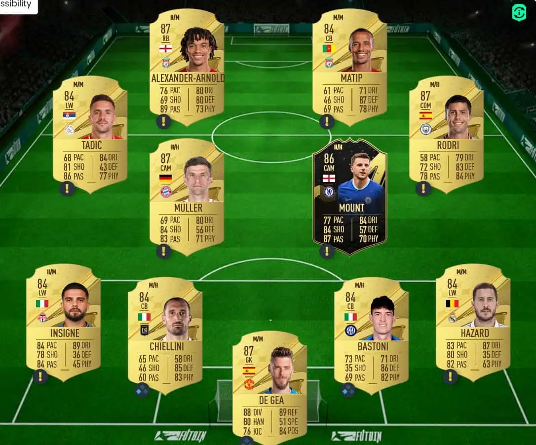 FIFA 23 SBC 86 Icon Upgrade solution 2