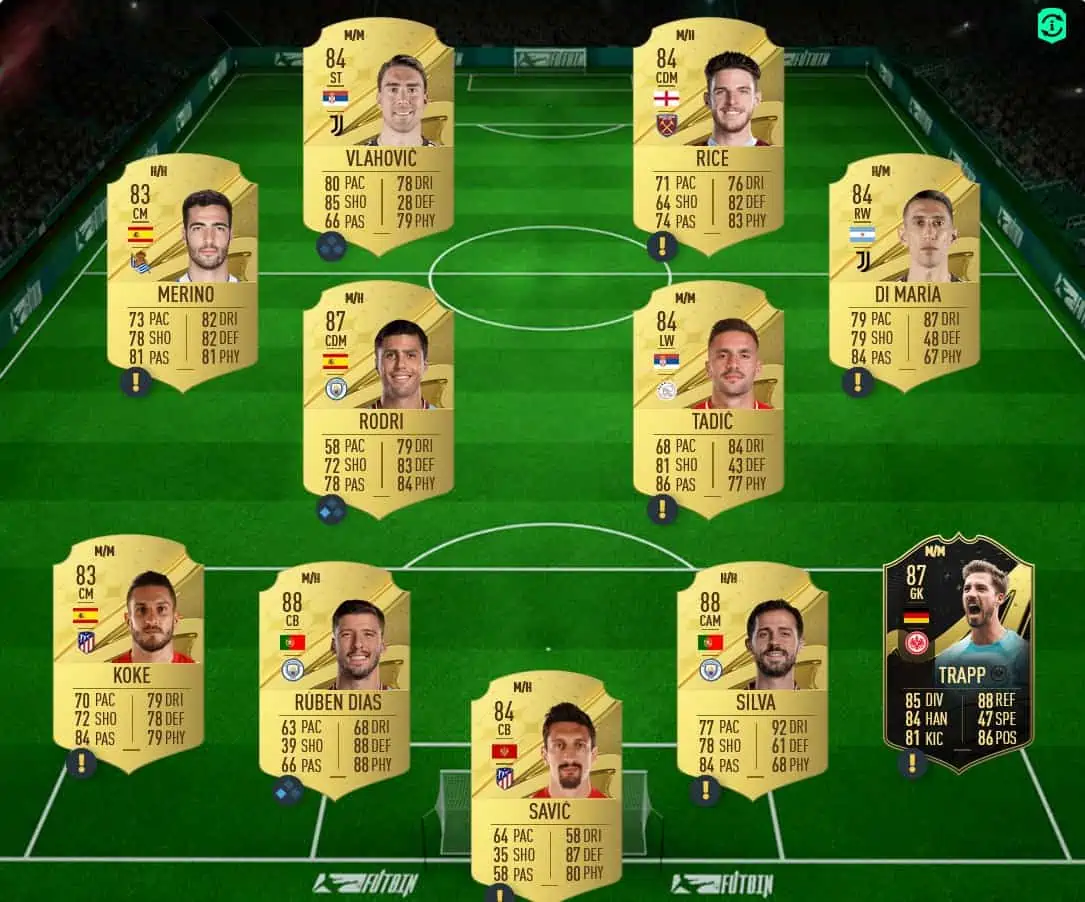 FIFA 23 ALABA RB SBC solution 3