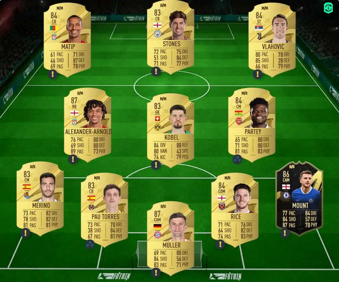 FIFA 23 ALABA RB SBC solution 2