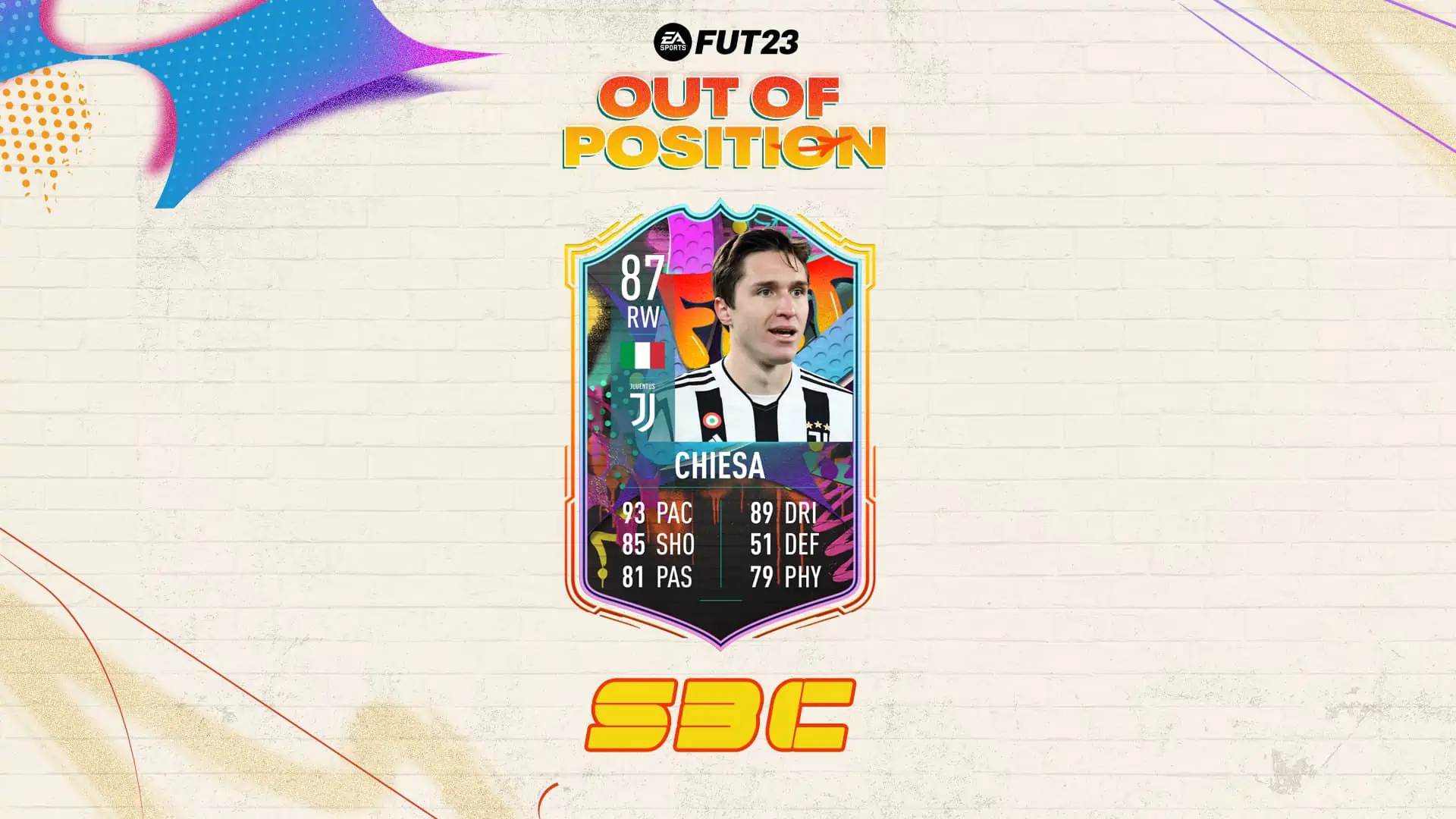 FIFA 23 SBC CHIESA OUT OF POSITION
