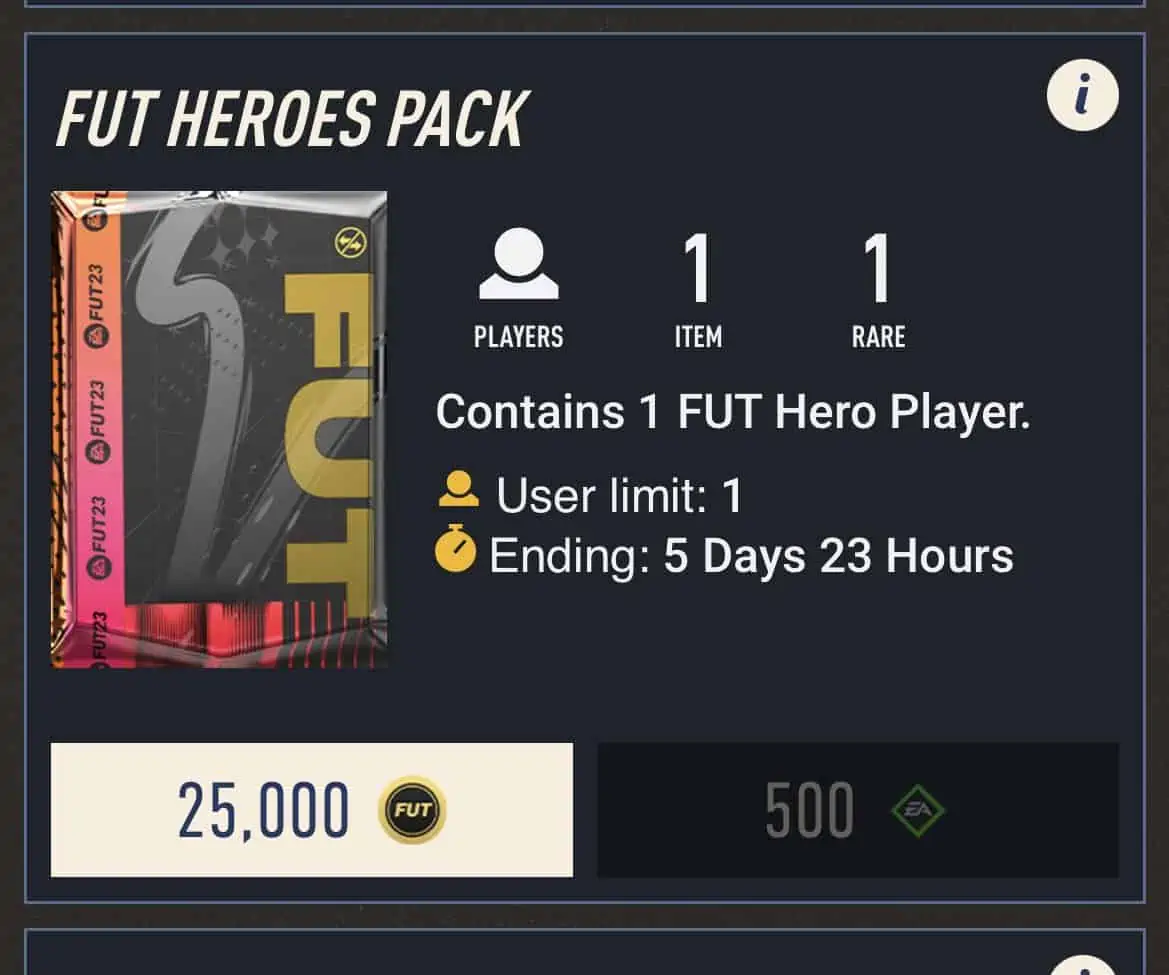 FUT HERO PACK