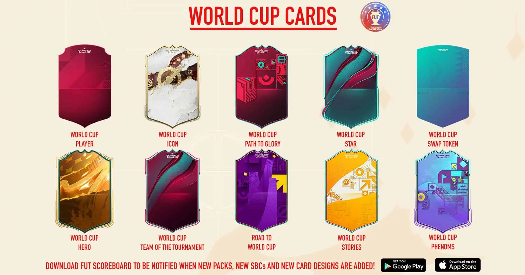 FIFA 23 WORD CUP CARDS DEIGN