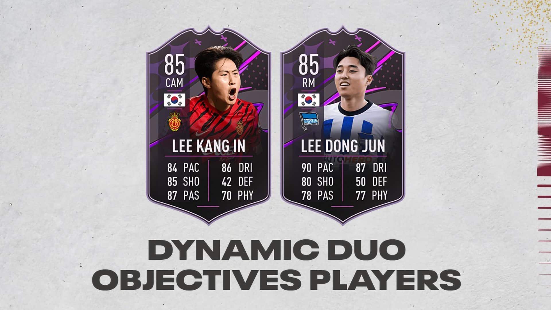 FIFA 23 Dong Jun Lee & Kangin Lee Nations Dynamic Duo Objectives How