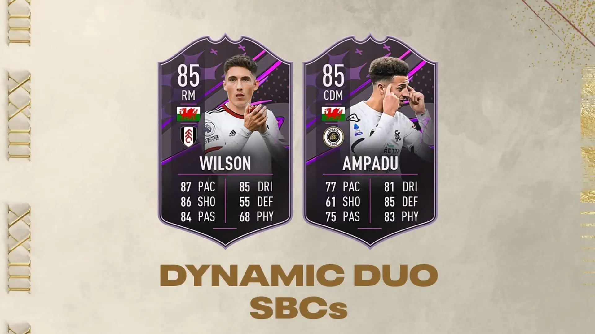 FIFA 23 SBC WIILSON AND AMPADU DYNAMIC DUOS