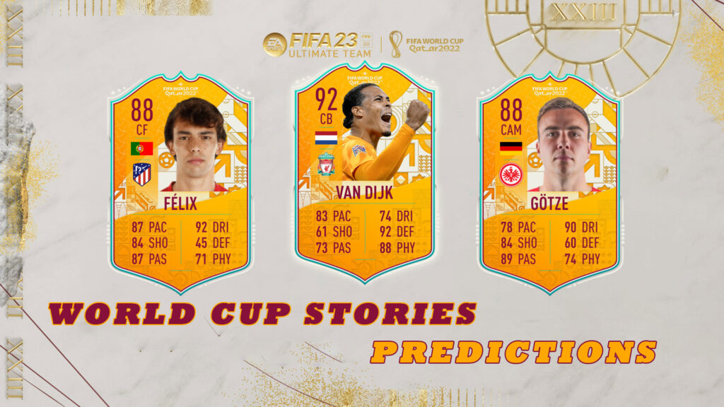 FIFA 23 WCS World Cup Stories Predictions FifaUltimateTeam.it UK
