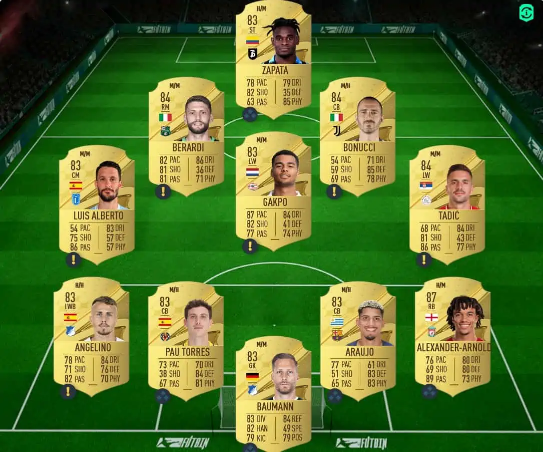 FIFA 23 SBC GAKPO POTM OCTOBER SOLUTION 2