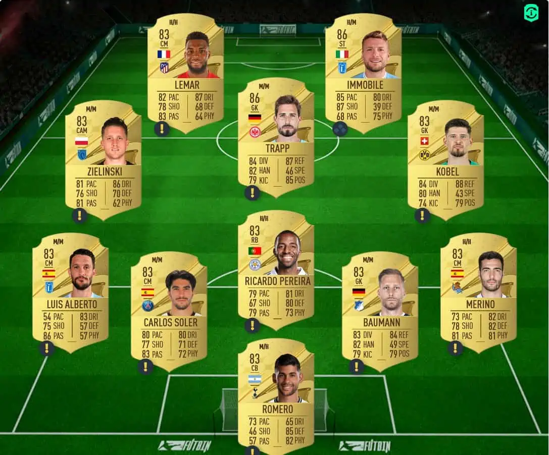 FIFA 23 SBC ZINCHENKO OUT OF POSITION Solution 2